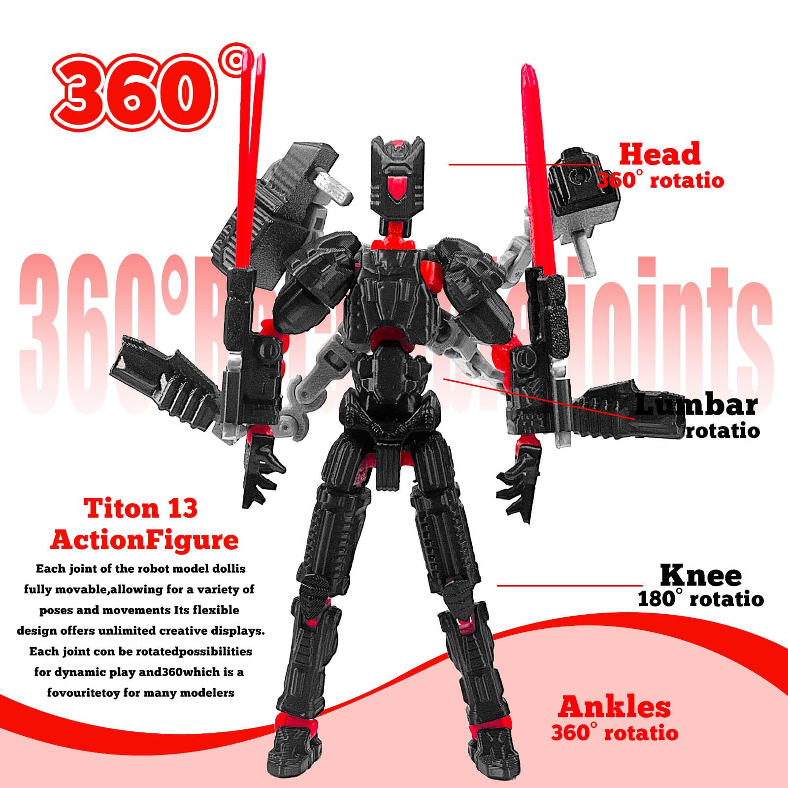 Amazon.com: PkghoKids Assembly Completed T13 Action Figure，T13